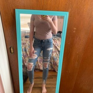 American Eagle ripped jeans
